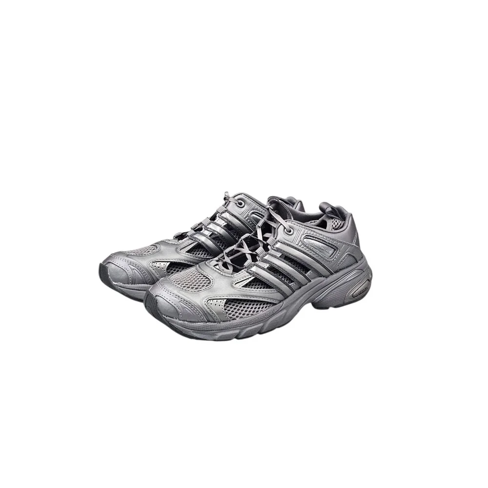 Adidas x Taqwa Bint Ali Womens Size 7 Adistar Pose Iron Metallic Grey Sneakers